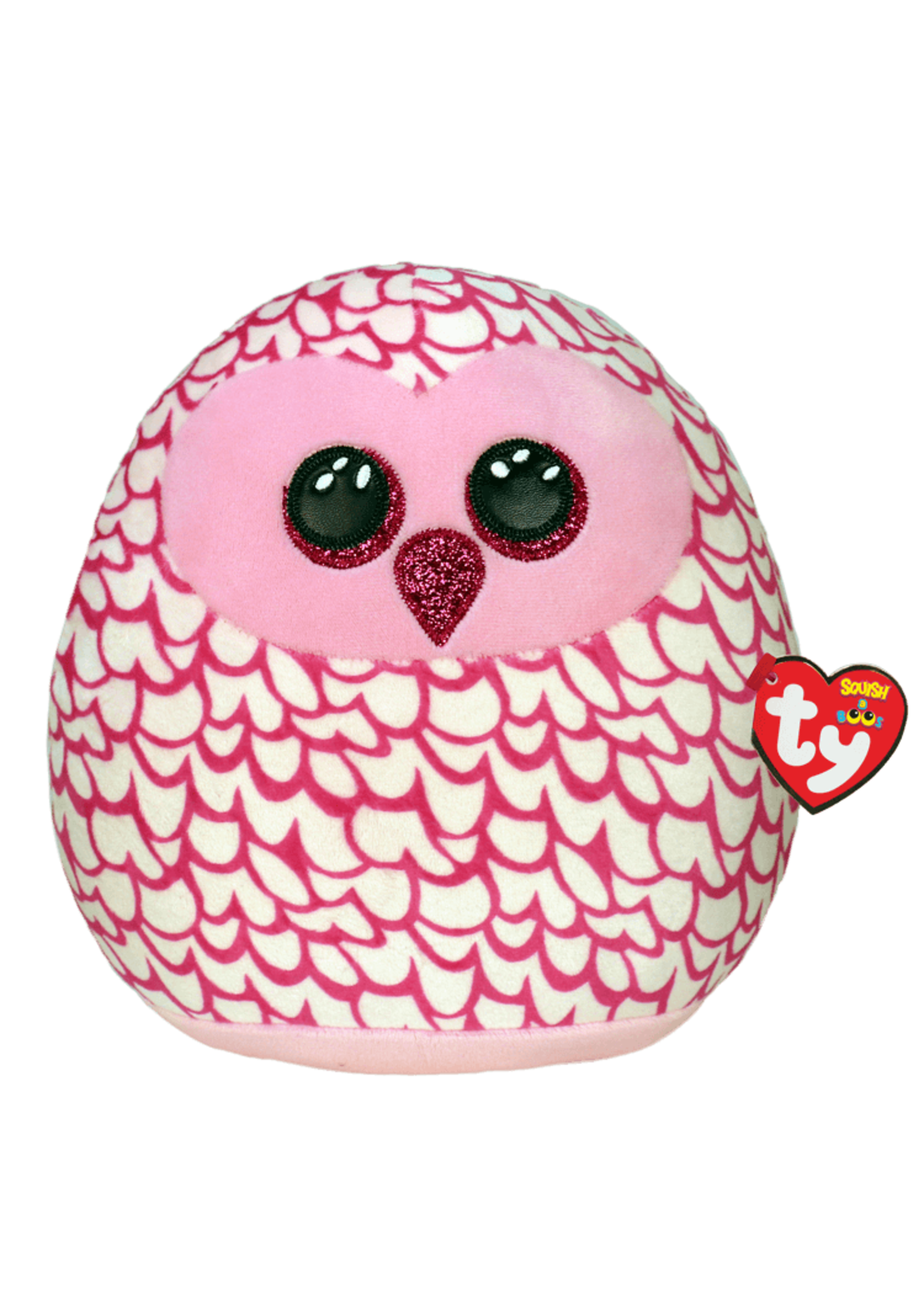 Pinky: Pink Owl: Squish-A-Boo 10"