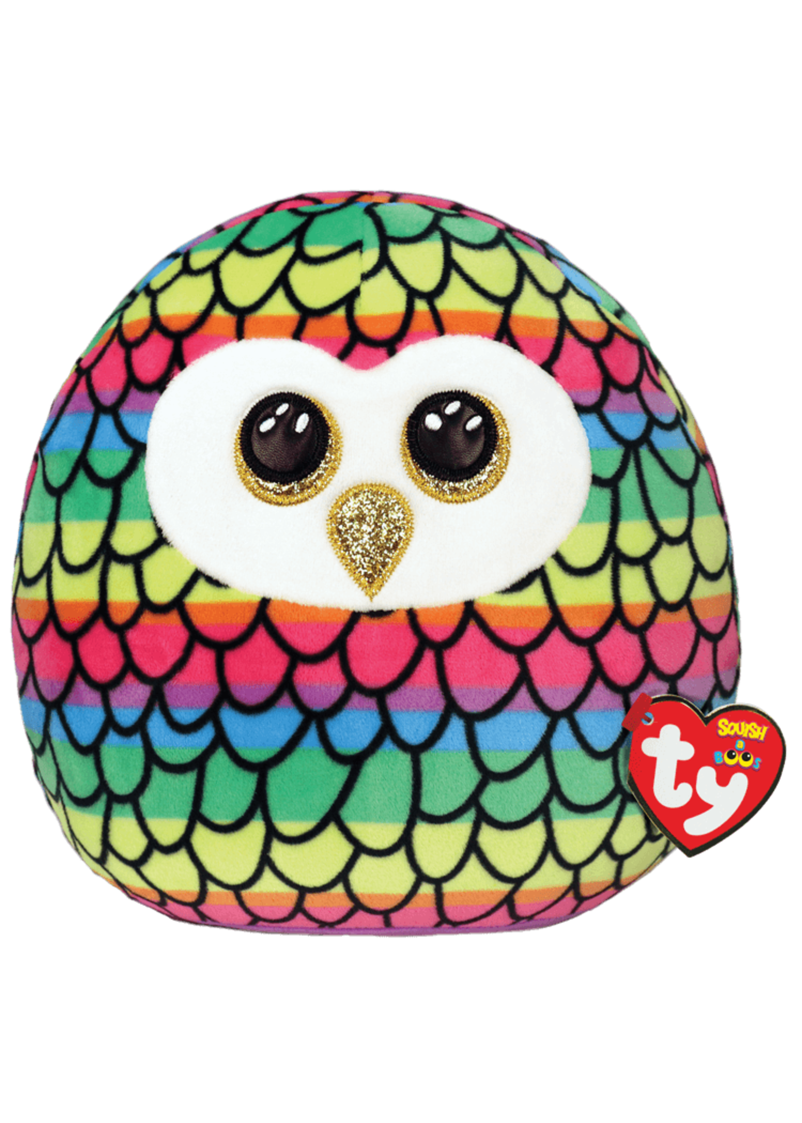 Owen: Rainbow Owl: Squish-A-Boo 10"