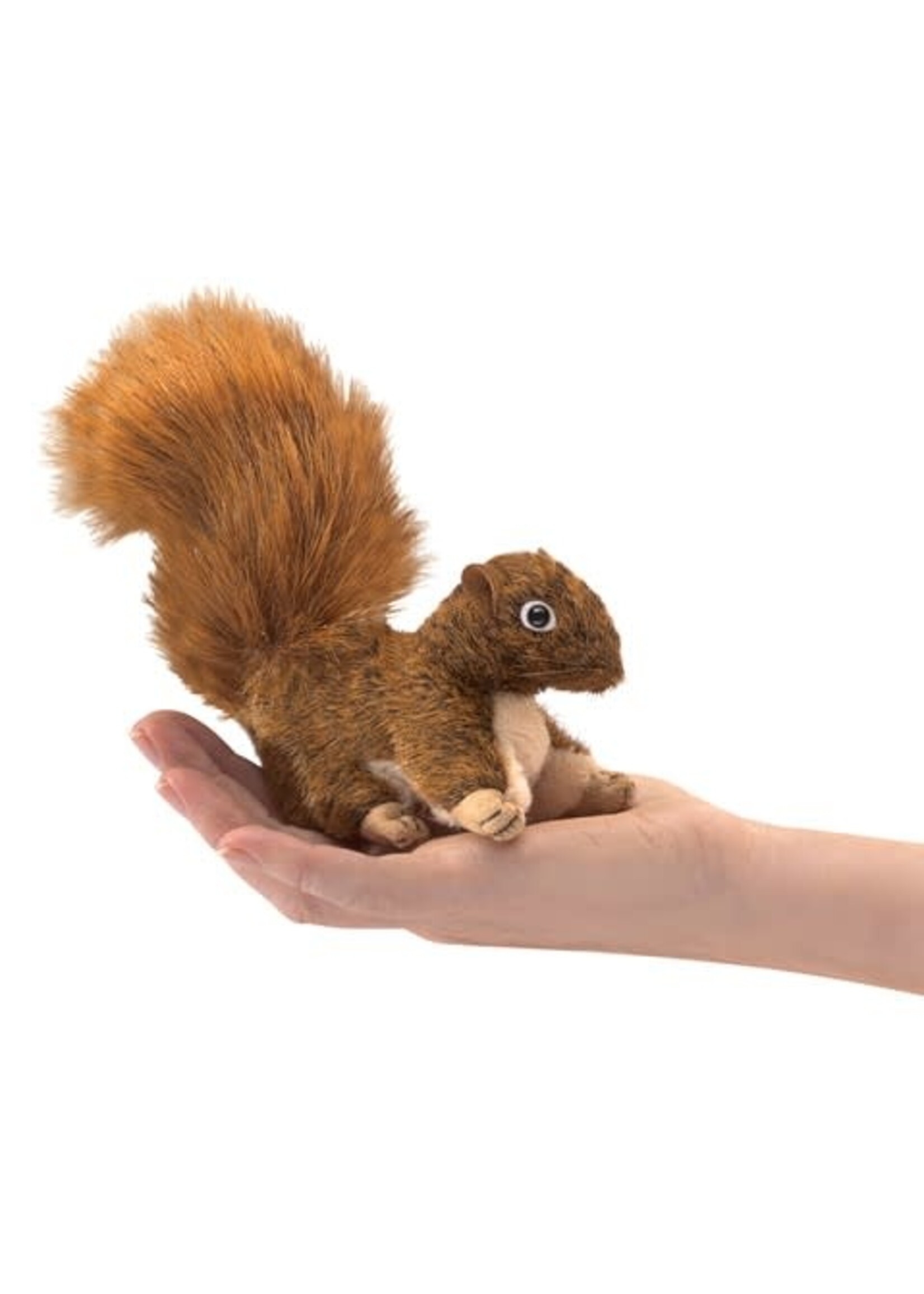 Mini Red Squirrel Finger Puppet