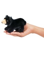 Mini Black Bear Finger Puppet