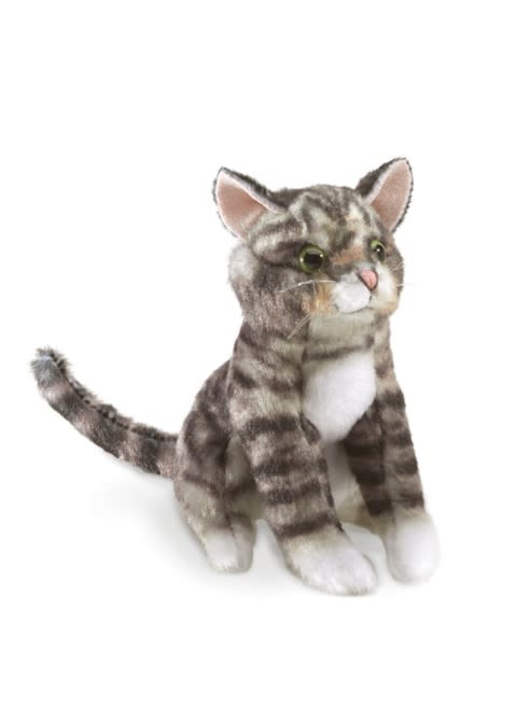 Mini Tabby Cat Finger Puppet