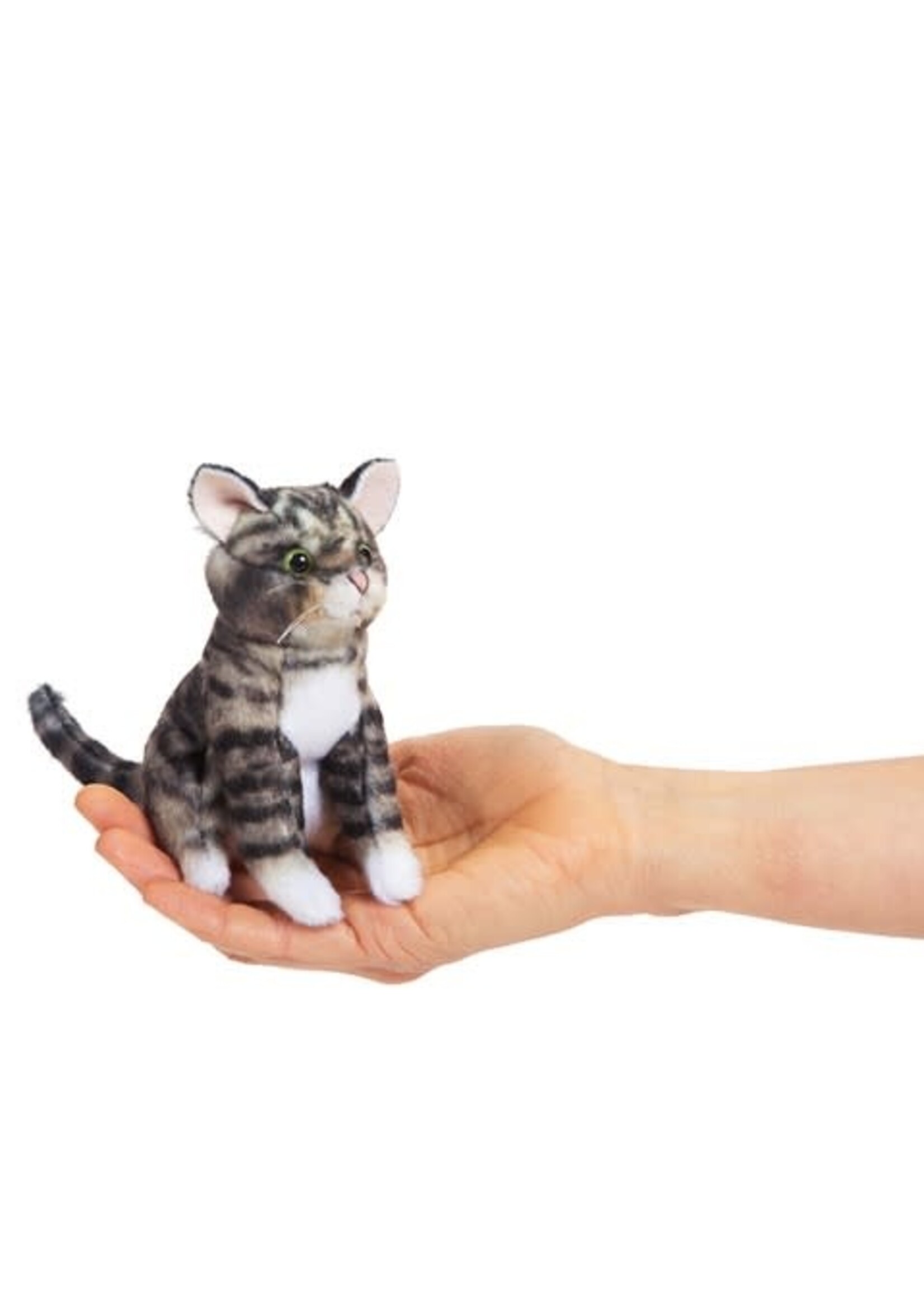 Mini Tabby Cat Finger Puppet