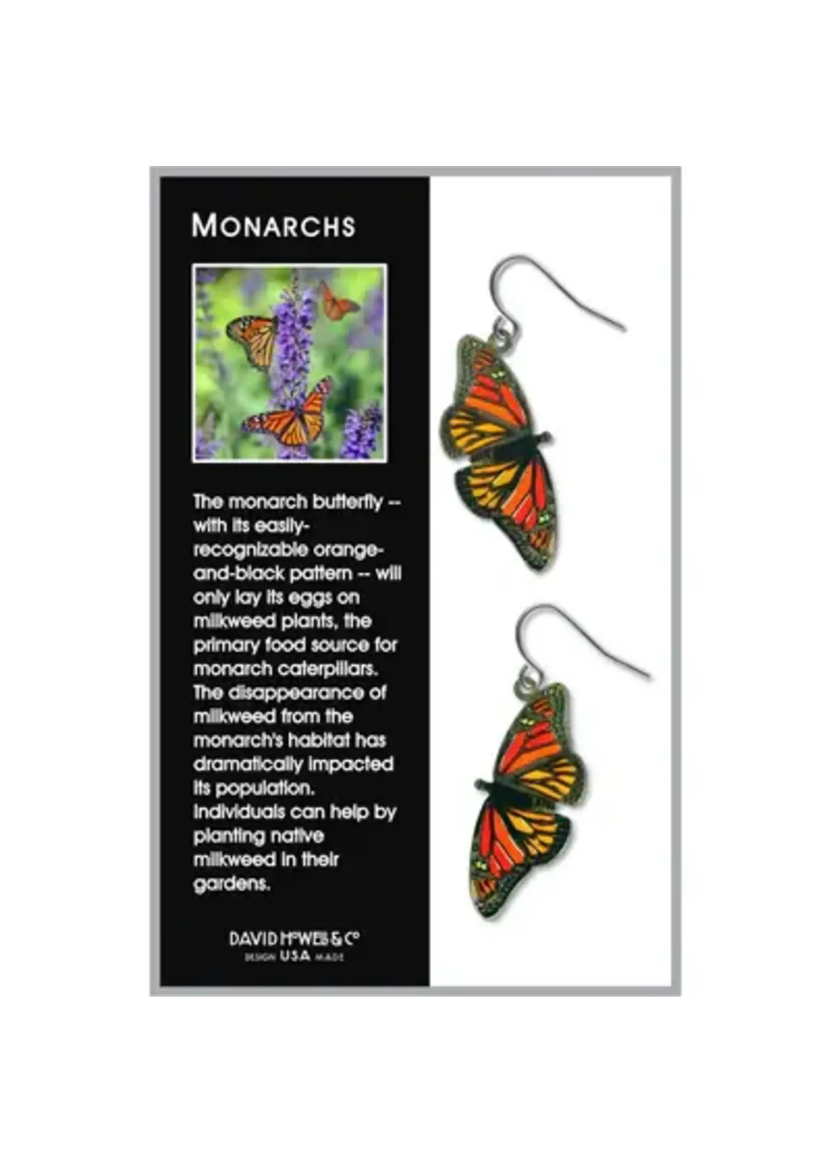 Monarch Butterfly Earrings