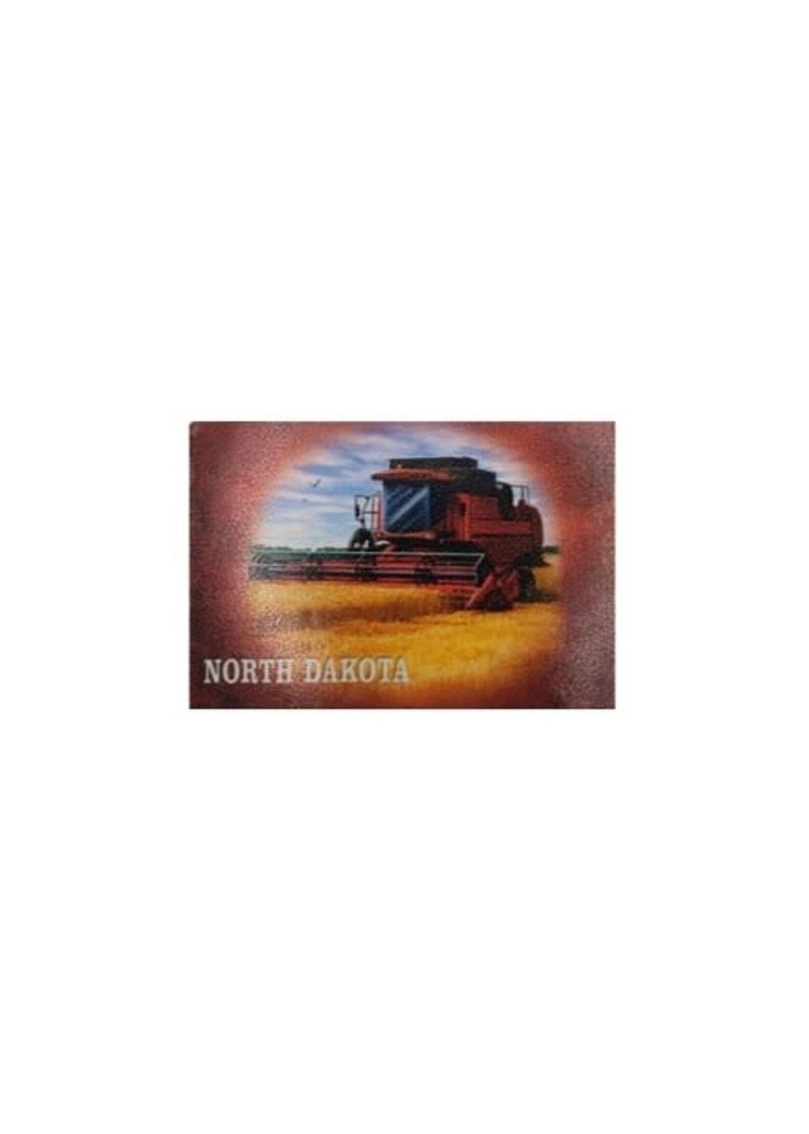 North Dakota Wheat Portrait Magnet