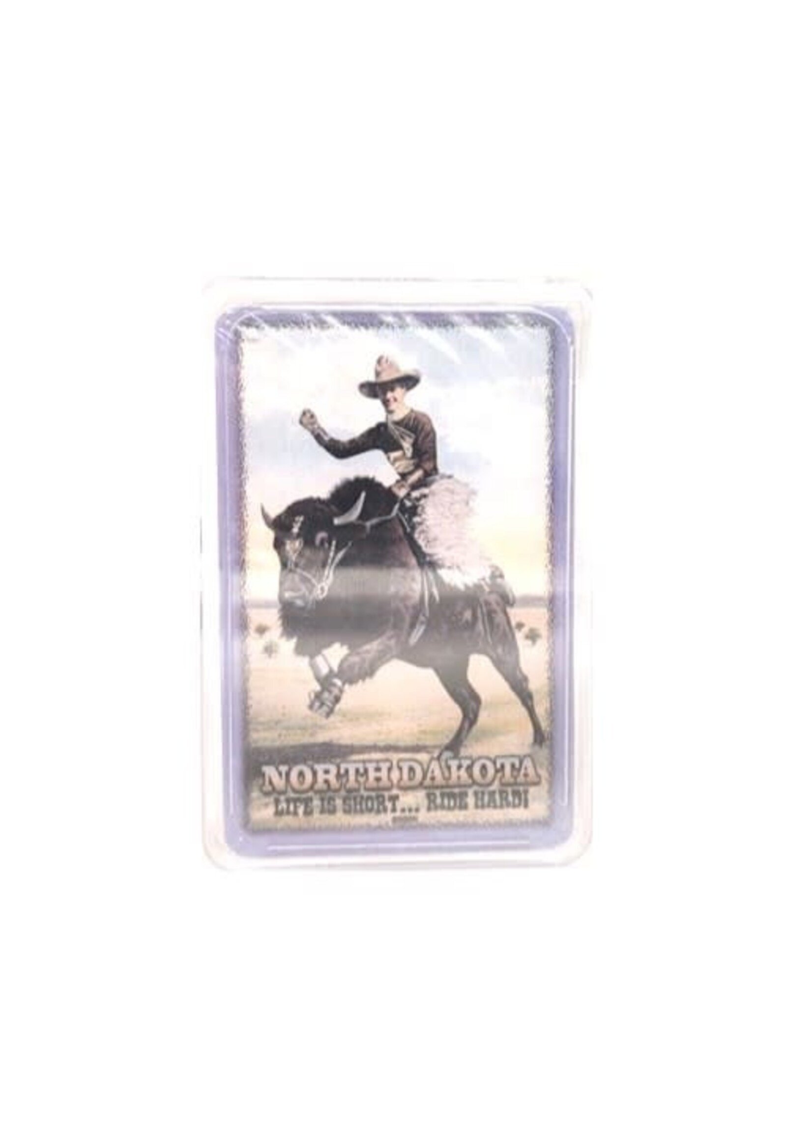 Buffalo Rider North Dakota Playing Cards