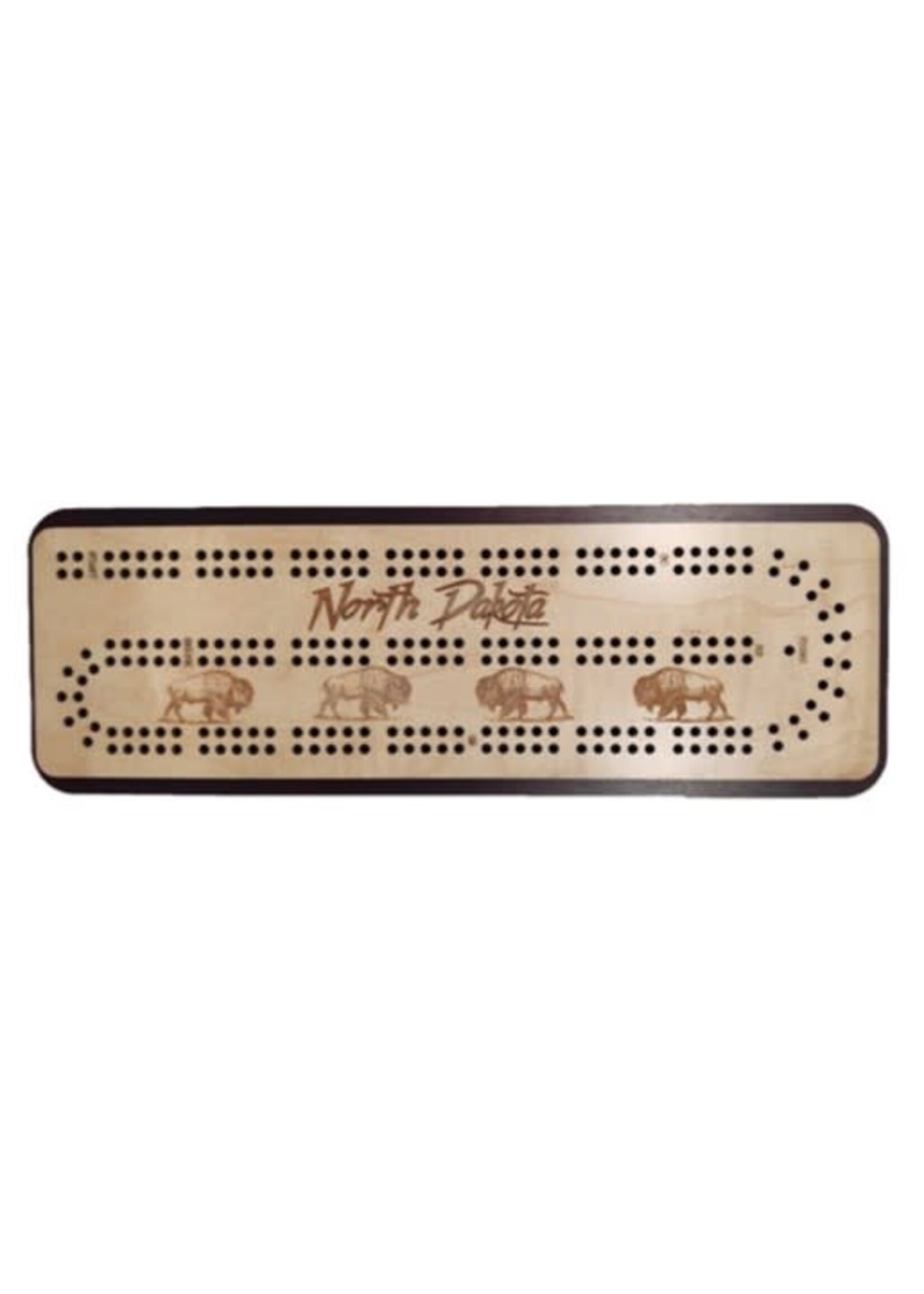 North Dakota Travel Cribbage Board