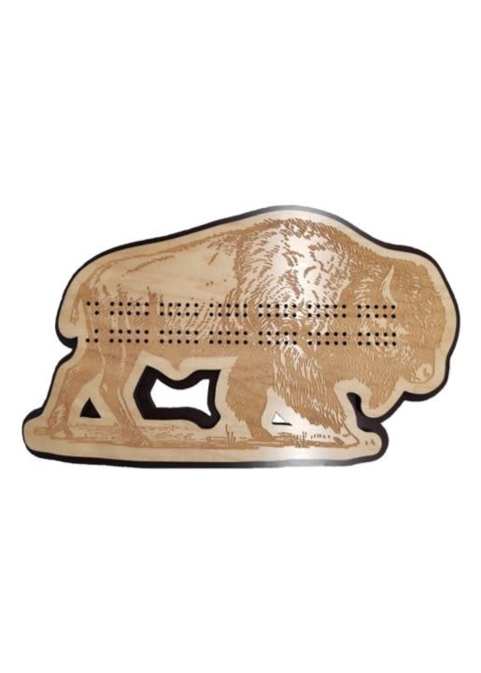 Bison Cribbage Board