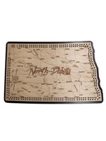 North Dakota Map Cribbage Board