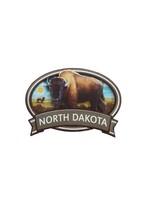 North Dakota Bison Oval Magnet