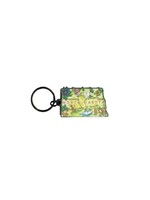 North Dakota Artwood Map Keyring