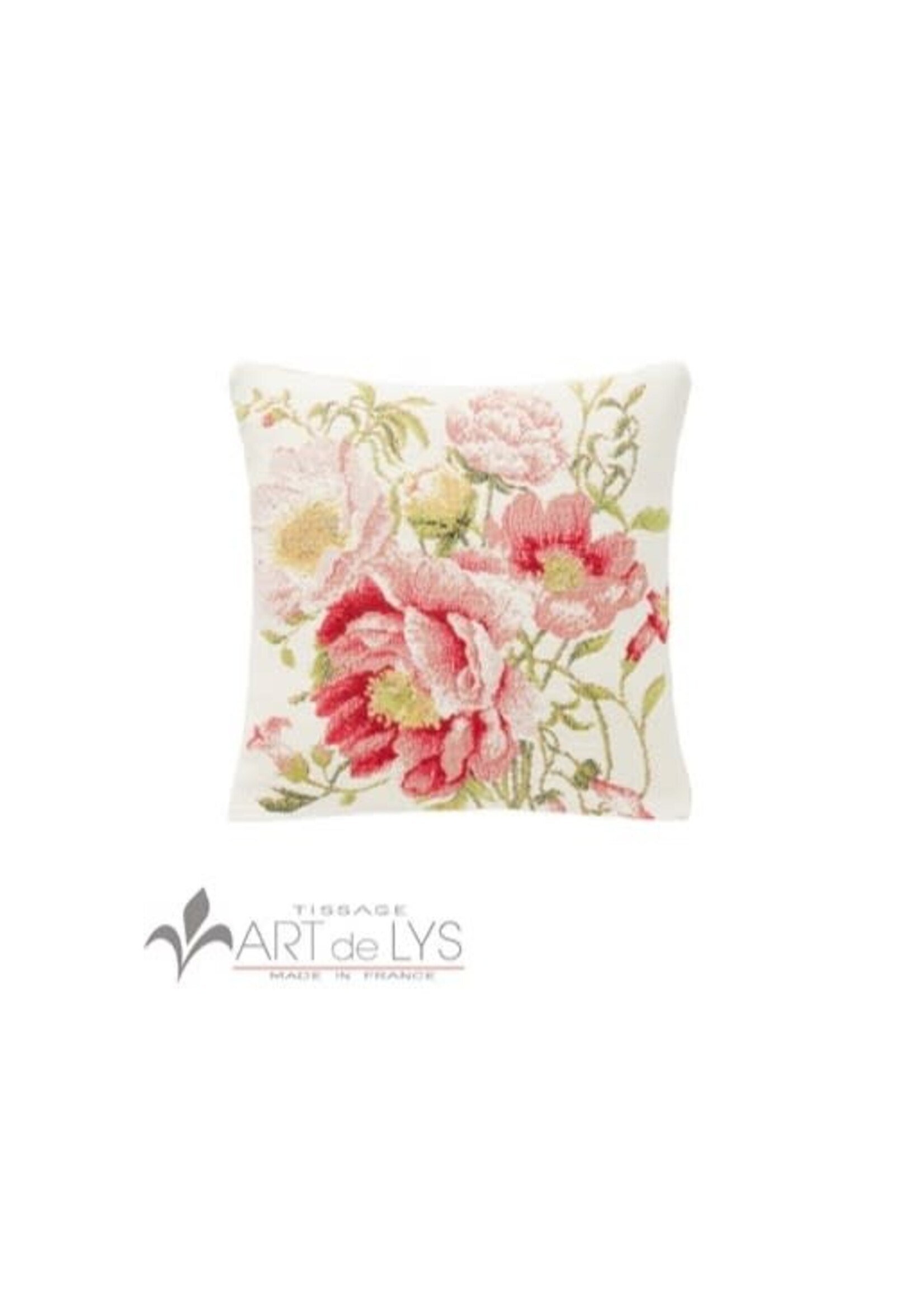 Explosion of Peonies 8"x 8" Filled Cushion