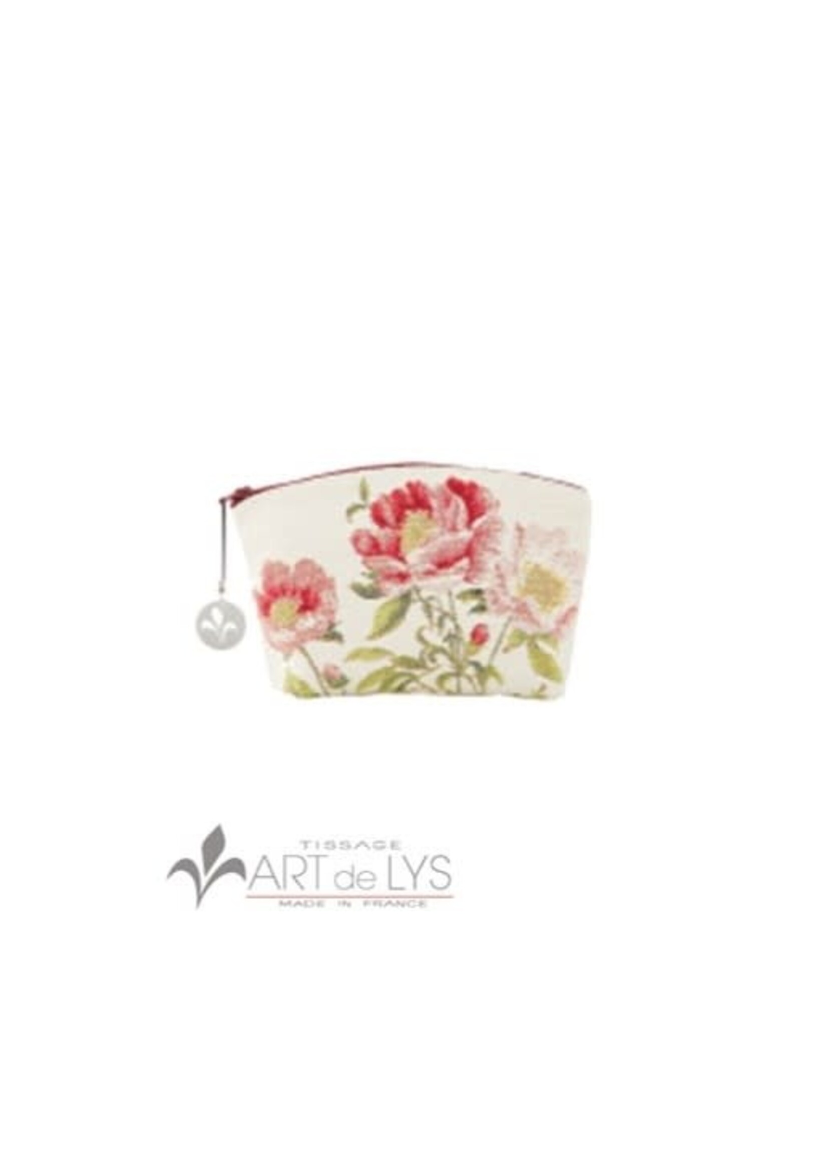 Peonies 6"x 8" Cosmetic Purse