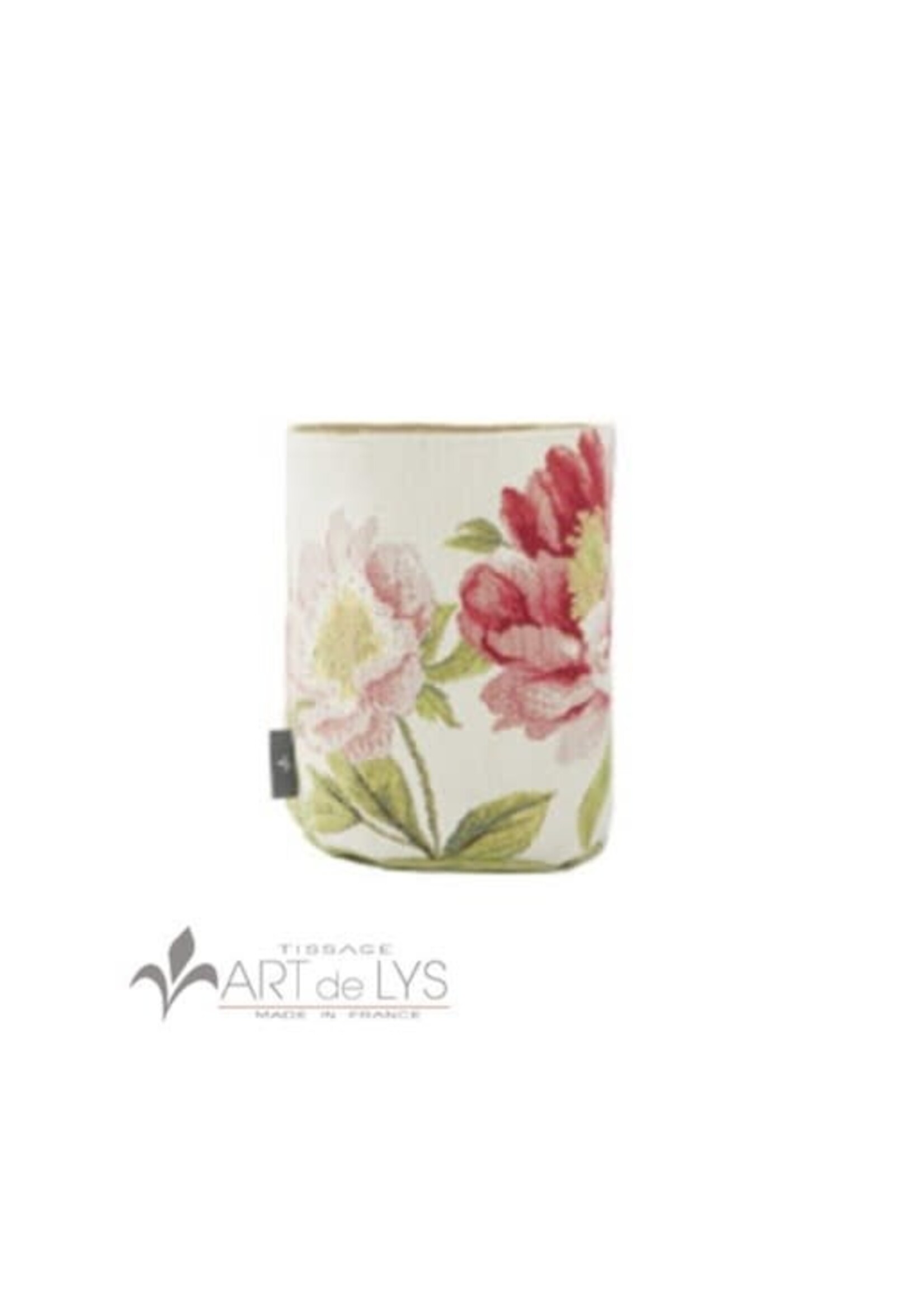 Peonies 10"x 7" Basket with Cotton Lining