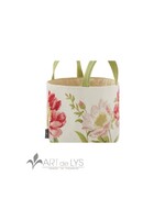 Peonies 10"x 11" Basket with Cotton Lining