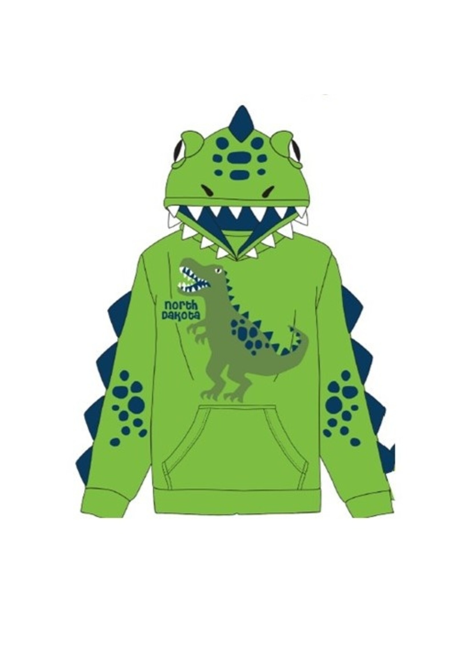Spiky Dino 3D Hoodie