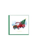 Christmas Truck Blank Greeting Card