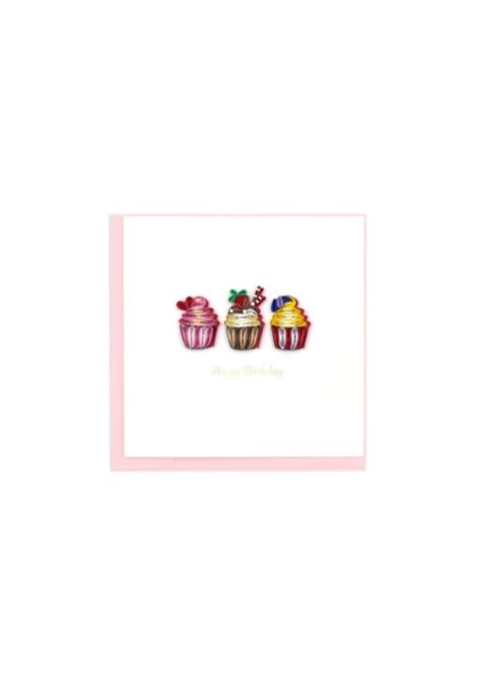 Birthday Cupcakes Blank Greeting Card