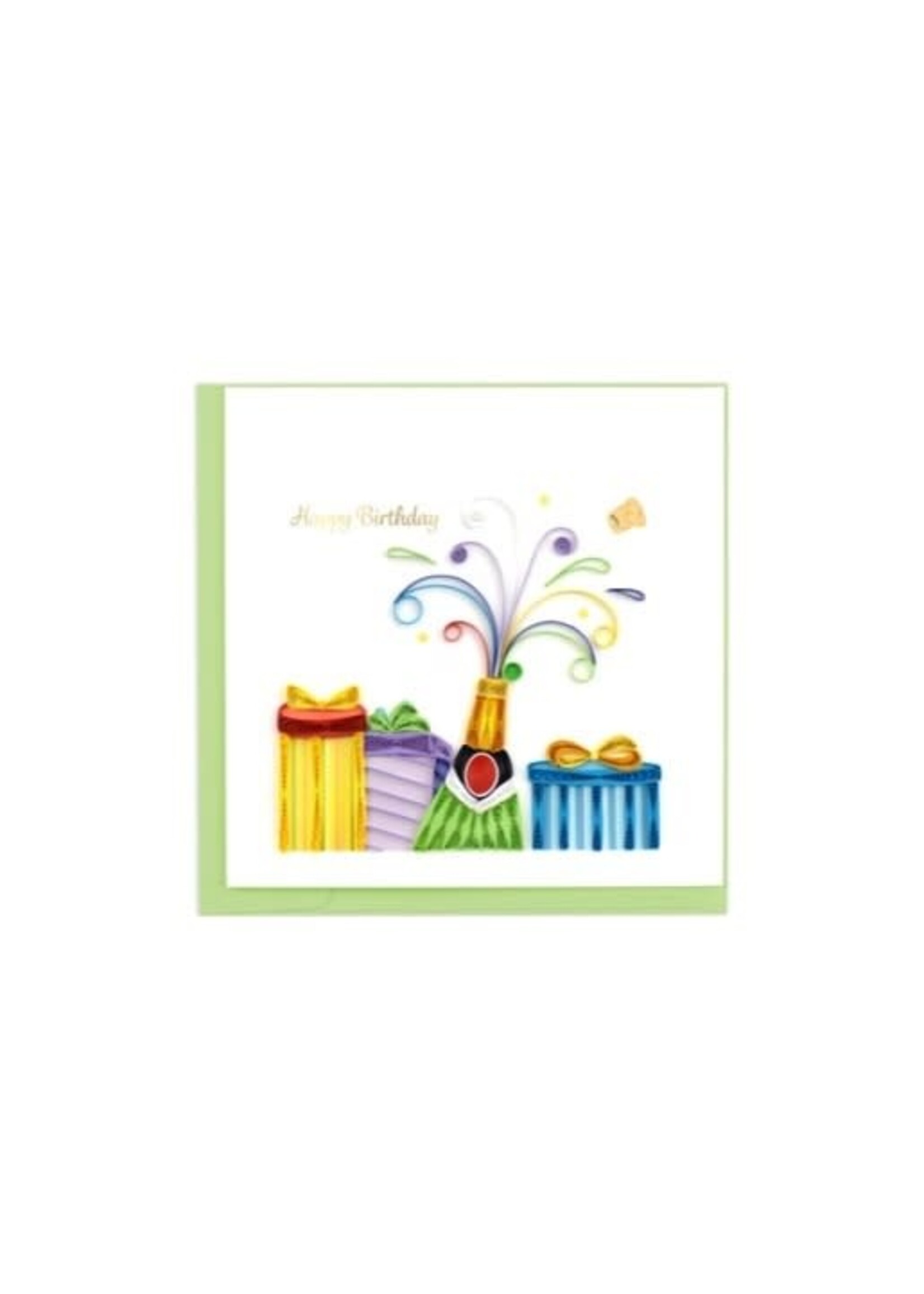 Happy Birthday Champagne Blank Card