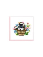Black Kitten Blank Greeting Card