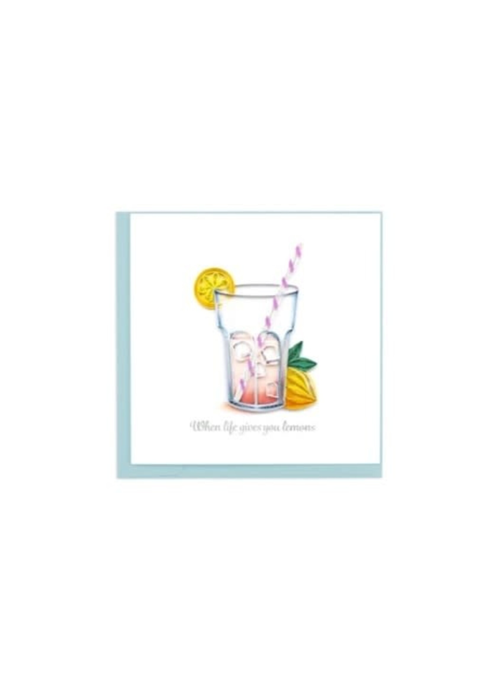 Pink Lemonade Blank Greeting Card