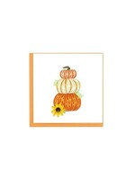 Stacked Pumpkins Blank Greeting Card