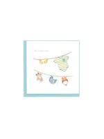 Baby Clothesline Blank Greeting Card