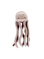 Knitted Organic Cotton Baby Jellyfish Plush Toy Pink