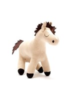 Knitted Organic Cotton Horse Plush Toy