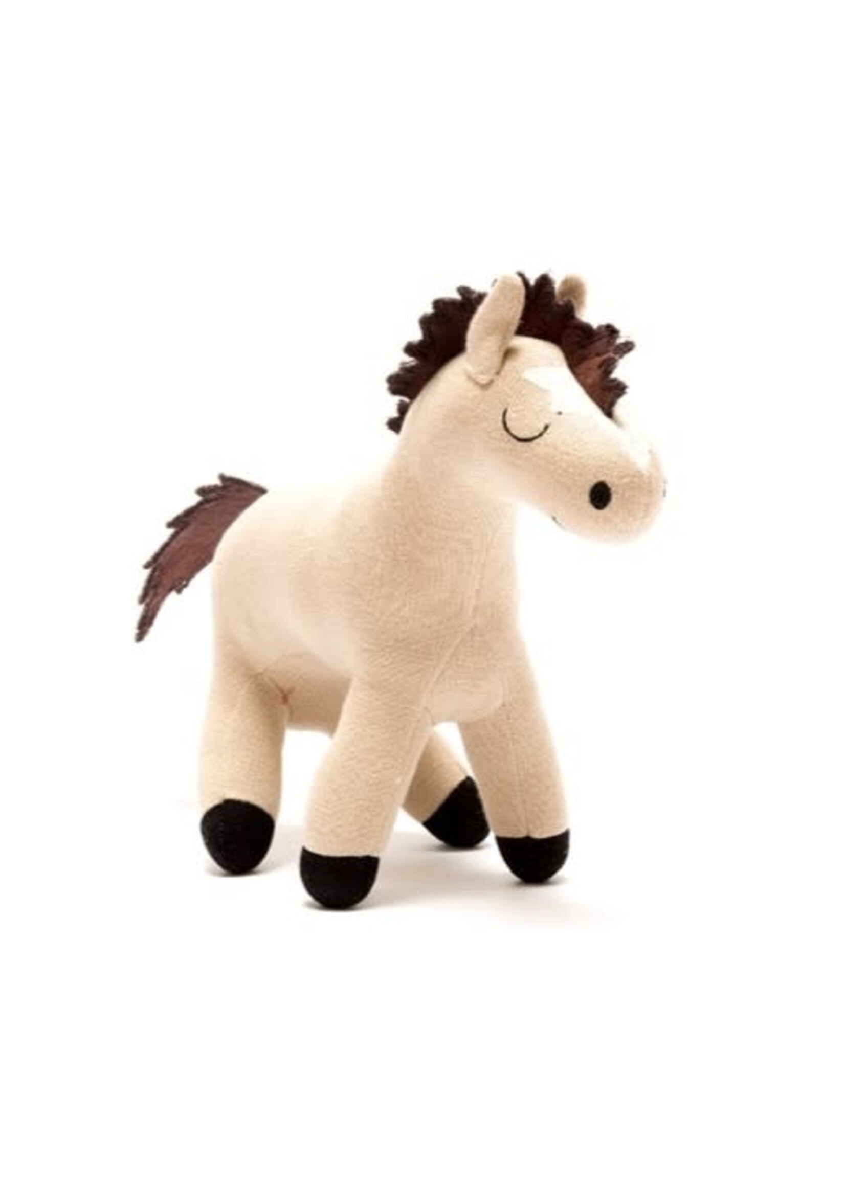 Knitted Organic Cotton Horse Plush Toy