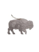 Clear Acrylic Ornament: ND Buffalo
