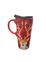 Ceramic Travel Mug: Fa la la Deer