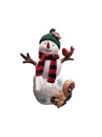 Snowman with Woodland Animals Table Decor: Squirrel