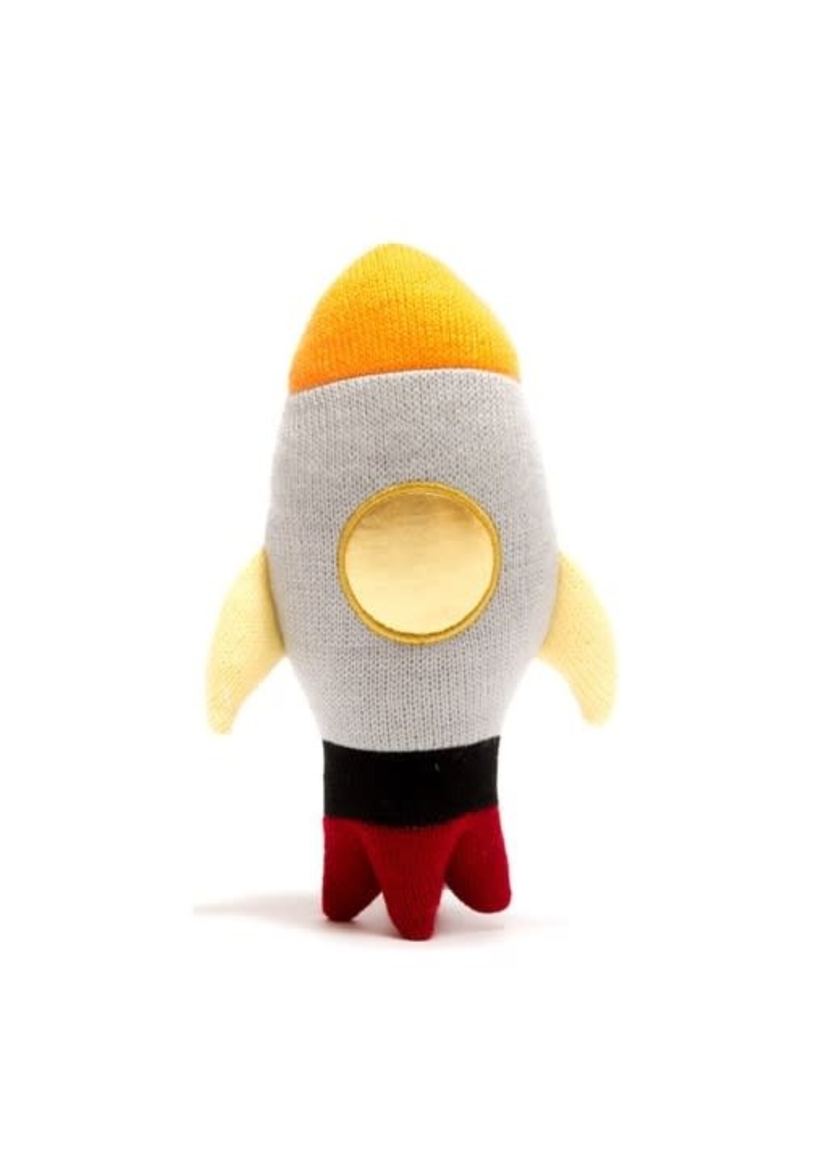 Knitted Space Rocket Plush Toy