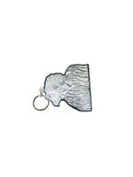 White Buffalo Art Keychain