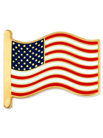 American Flag Pin - Cloisonné Hard Enamel