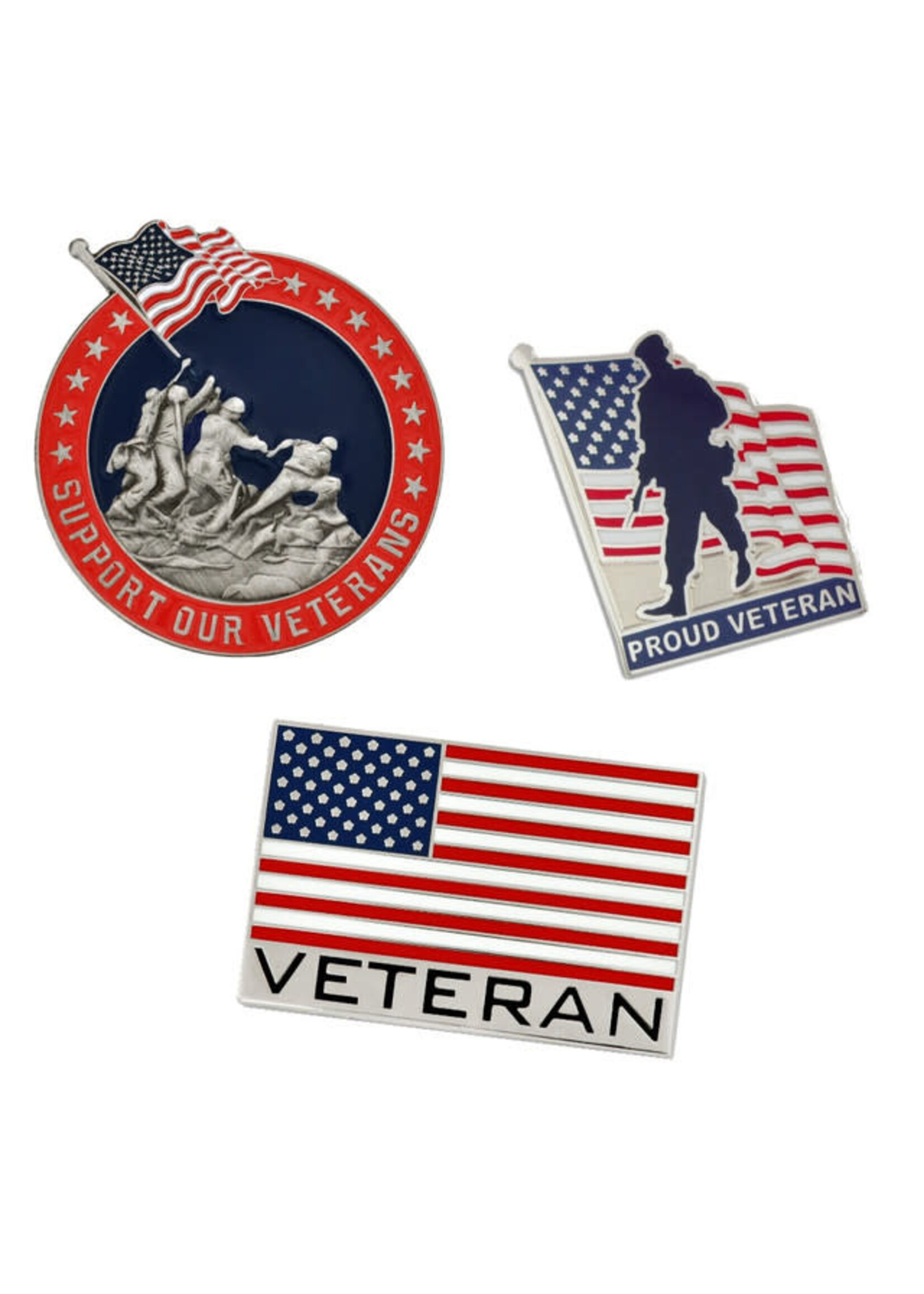 Honor Our Veterans 3-Pin Set
