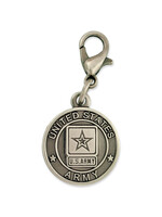 Officially Licensed U.S. Army Charm Silver