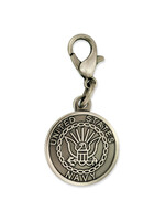 Officially Licensed U.S. Navy Charm Silver