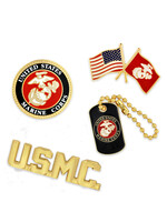 Officially Licensed U.S.M.C. 4-Pin Set