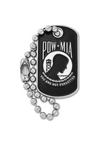 P.O.W./M.I.A. Dog Tag Pin
