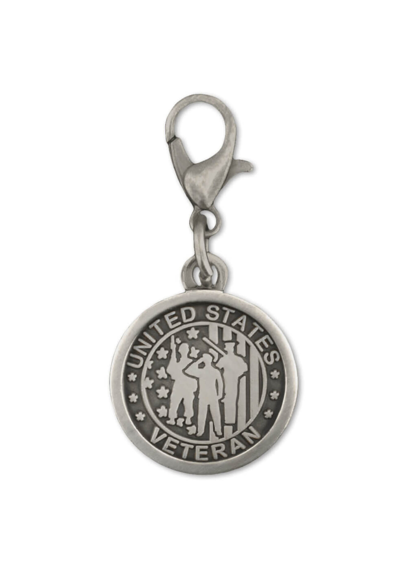 U.S. Veteran Charm Silver