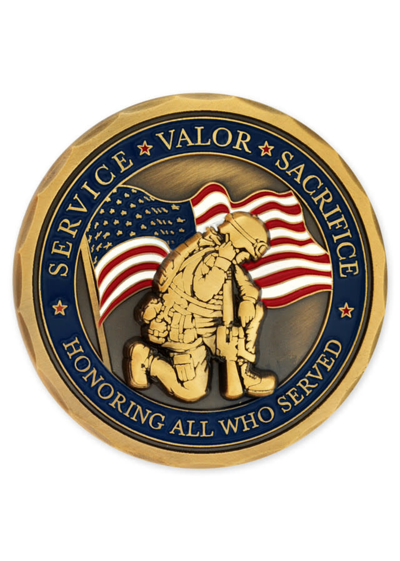 United States Veteran 3D Challenge Coin