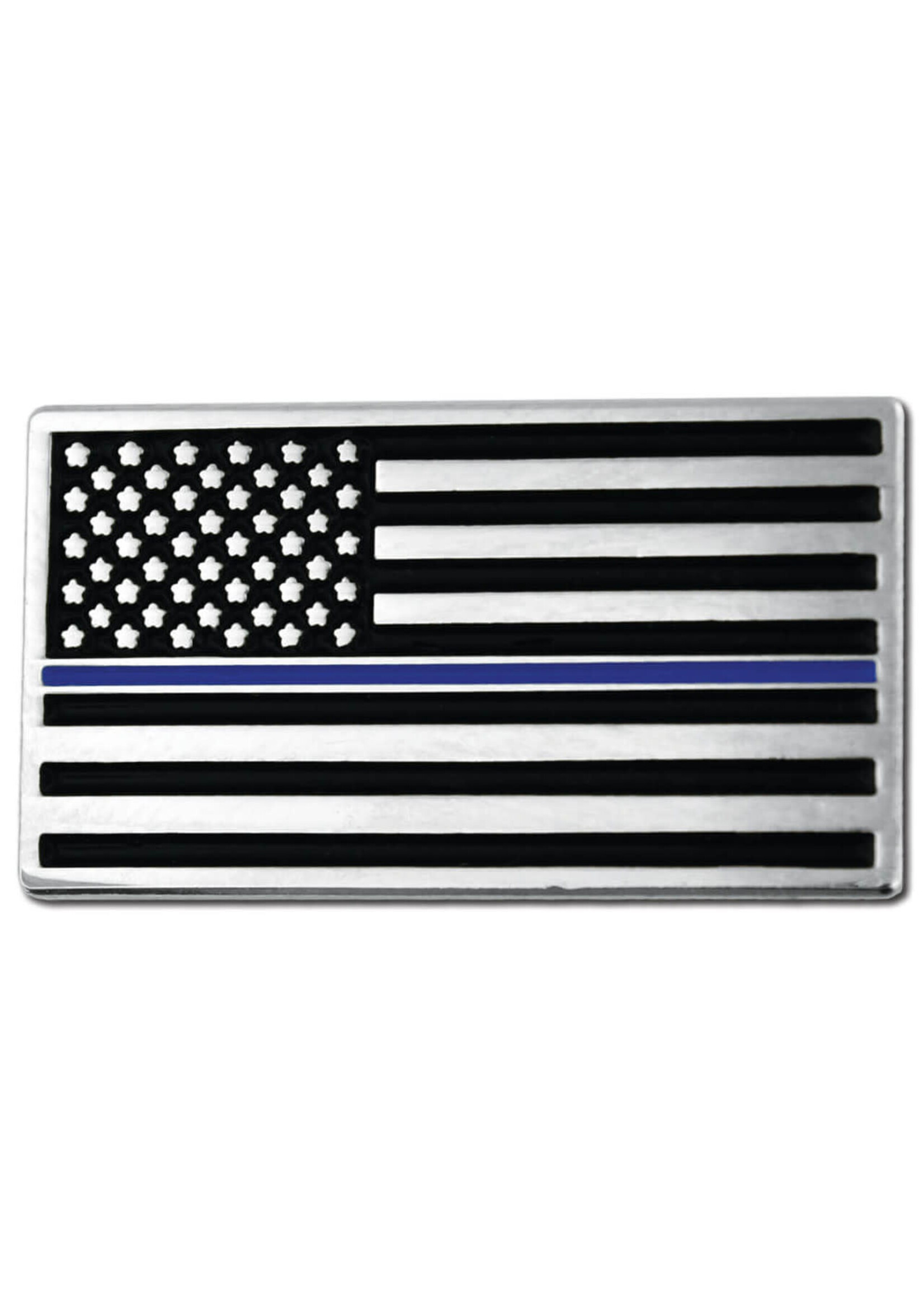 Thin Blue Line American Flag Pin