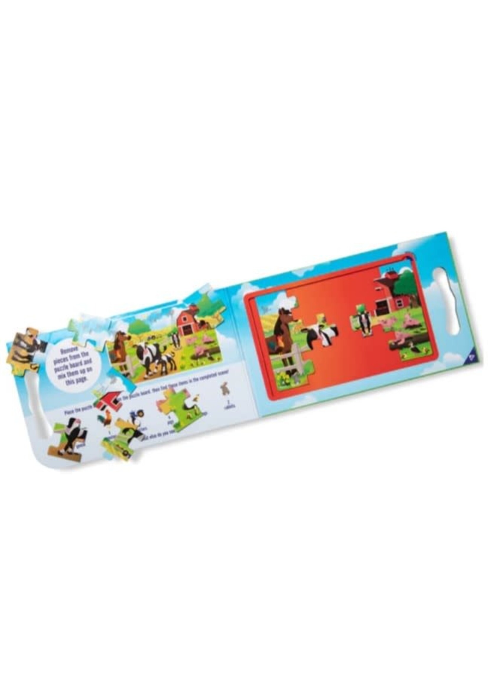Magnetic Take-Along Jigsaw Puzzles: On the Farm