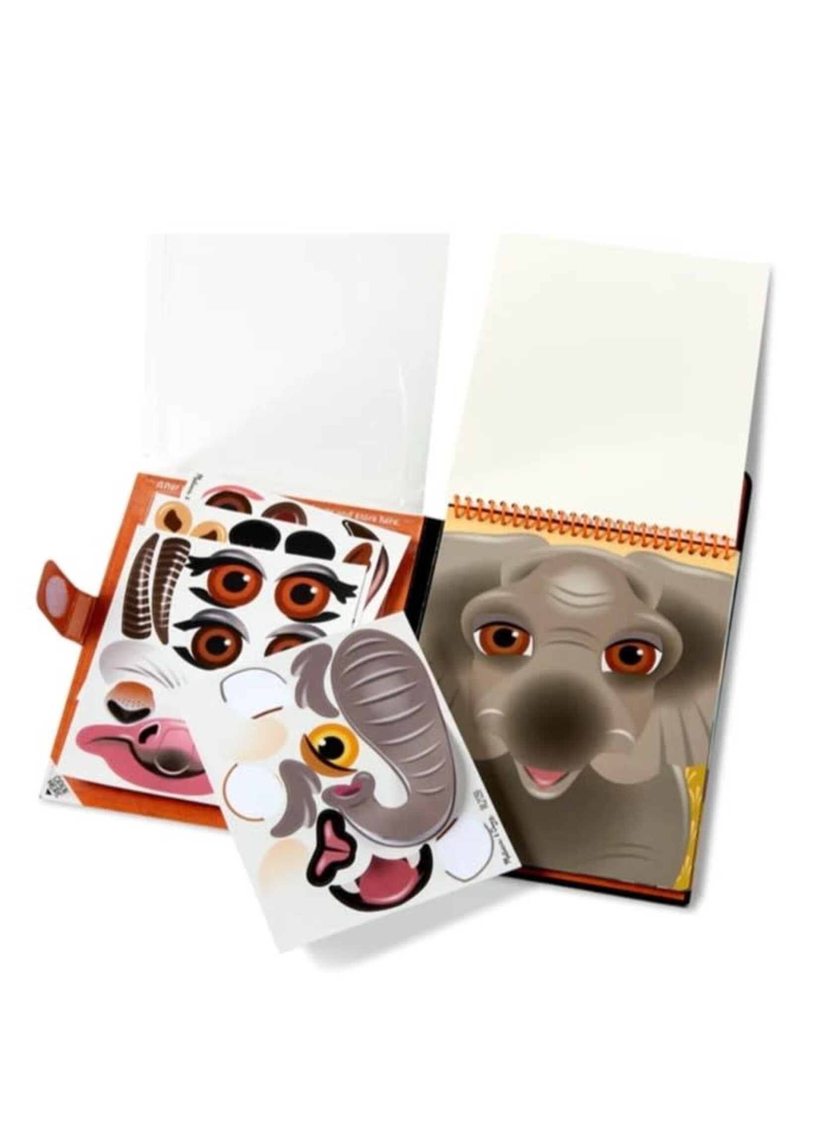 Make-a-Face -Safari Reusable Sticker Pad - On the Go Travel