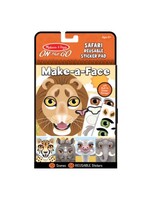 Make-a-Face -Safari Reusable Sticker Pad - On the Go Travel