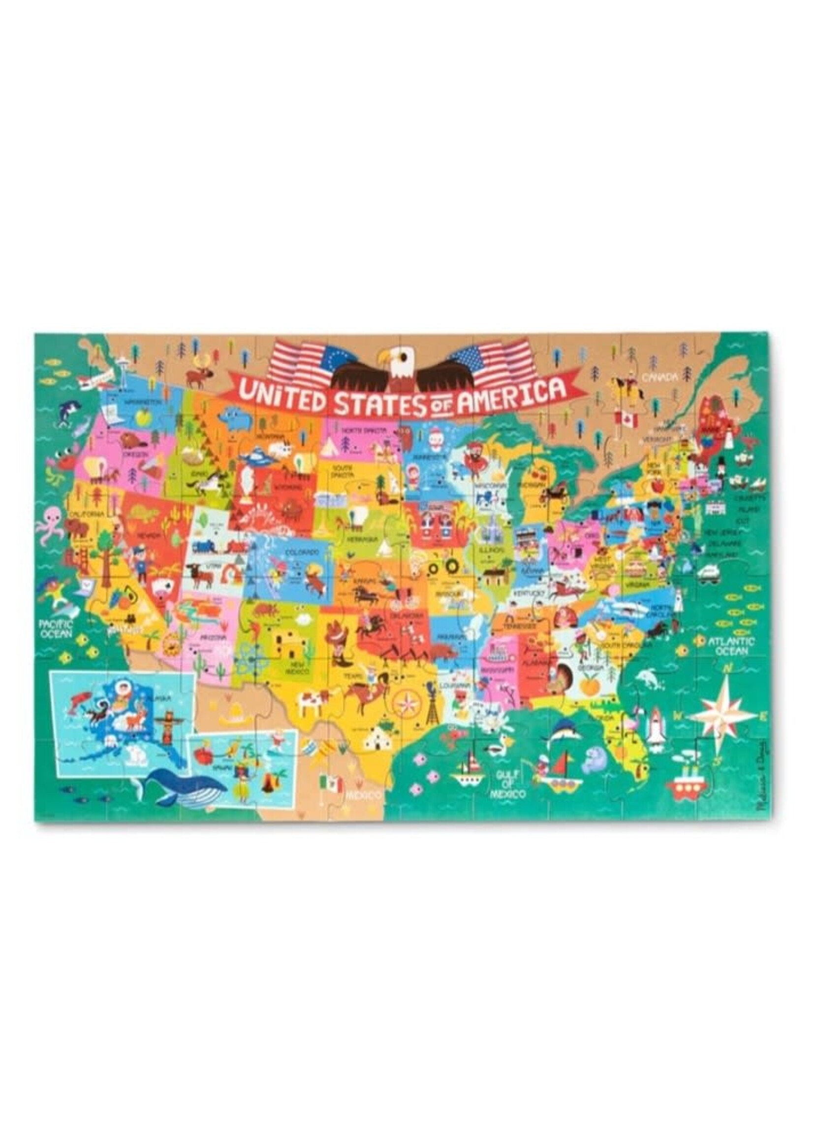 Natural Play Floor Puzzle: America the Beautiful