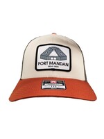 Fort Mandan Sublimation Patch Hat: Tri Cream/Loden/Dark Orange: Med/Lrg