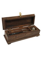 12″ Colonial Wood Writing Pen Box w/ Accessories