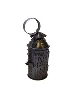 Mini Punched Tin Lantern:  Antique Vintage Style